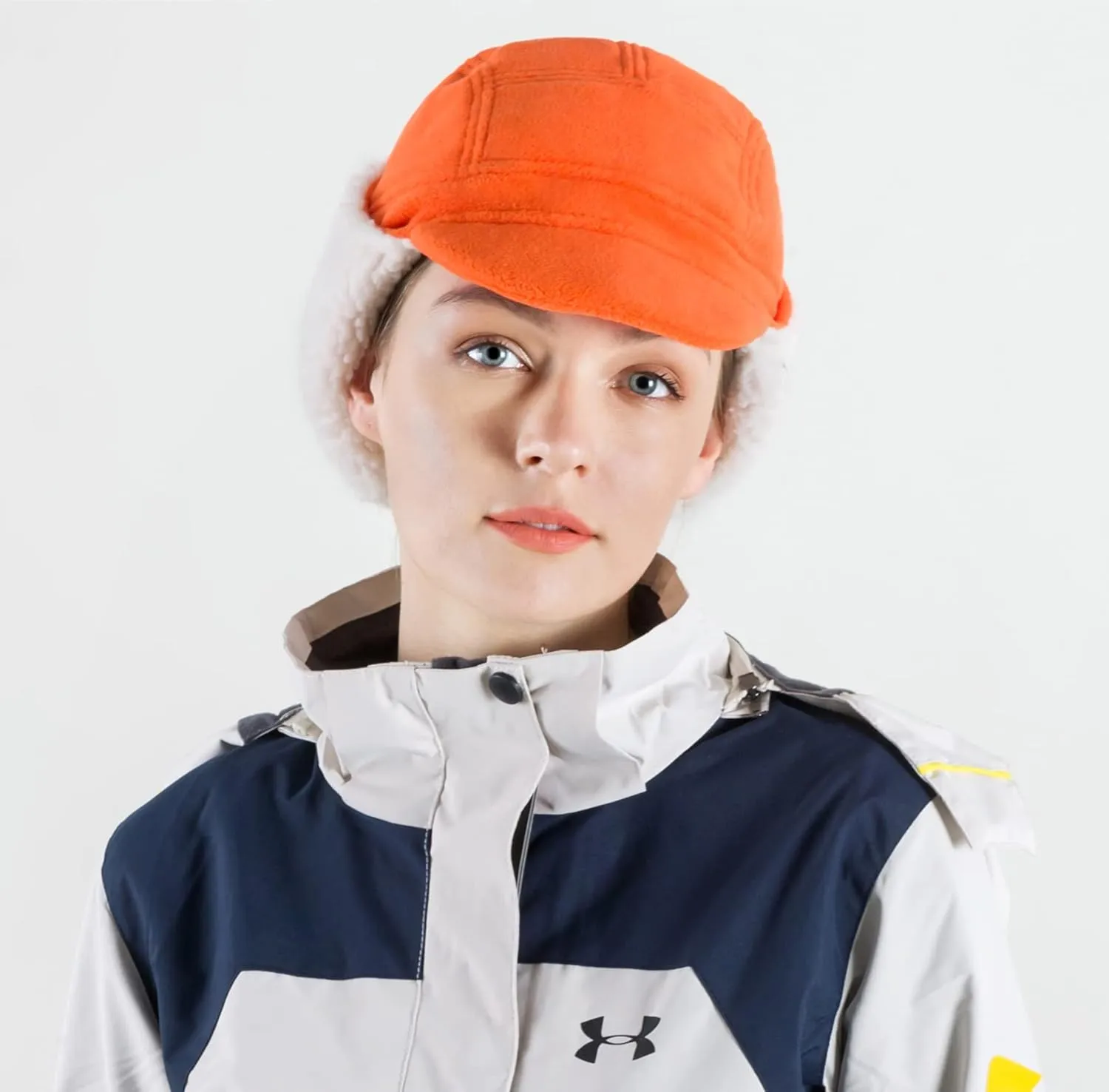 Connectyle Men's Sherpa Lined Warm Winter Hats with Visor Windproof Earflap Hat Outdoor Thermal Skull Cap Trapper Hat