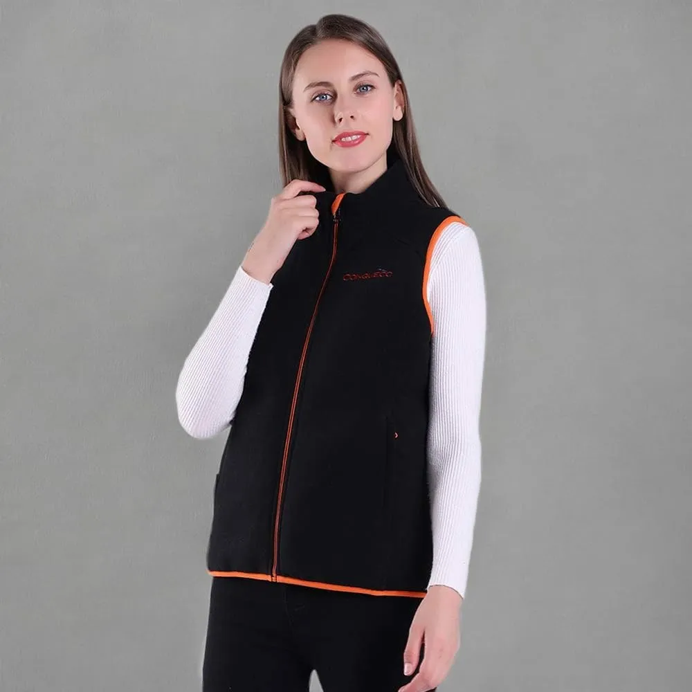 CONQUECO Heated Vest, Women's Lightweight Heated Vest with Battery Pack