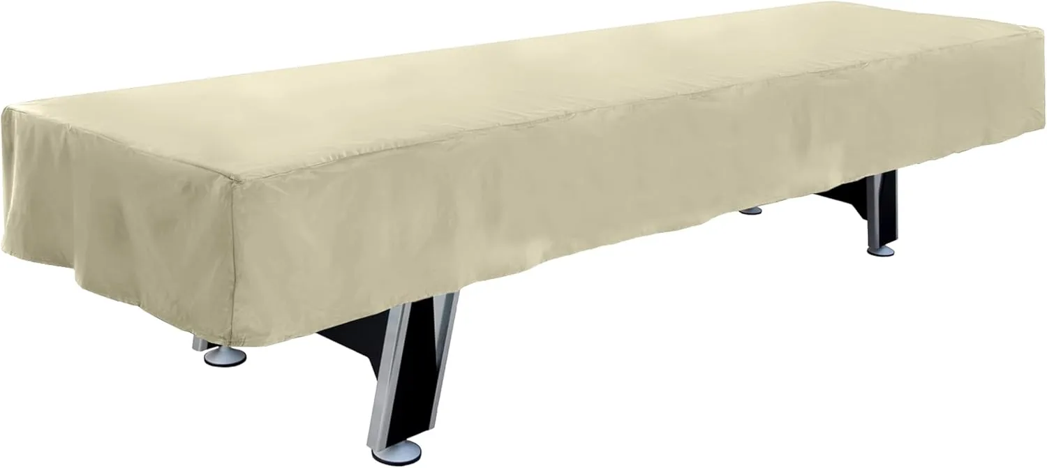 Covermates Shuffleboard Table Cover - Water-Resistant Indoor/Outdoor, Heavy Duty, Elite 300D Polyester, 146W x 32D x 12H, Khaki