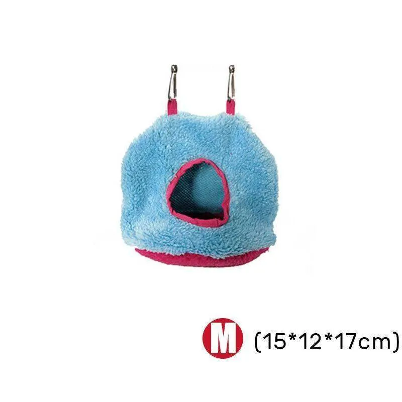 Cozy Parrot House Hammock Hut for Birds S/M/L