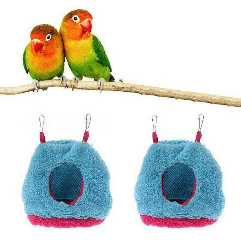 Cozy Parrot House Hammock Hut for Birds S/M/L