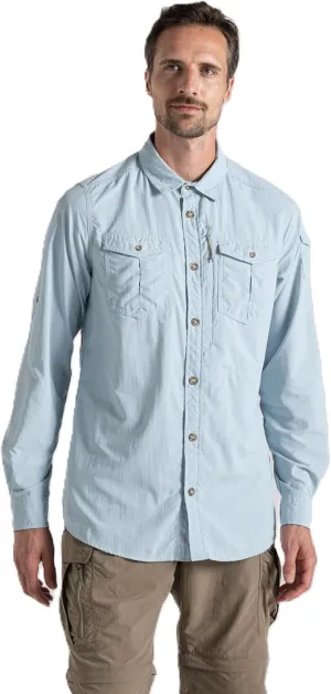 Craghoppers Mens Insect Shield Adventure Long Sleeve Shirt III for Travel, Hiking and Outdoors