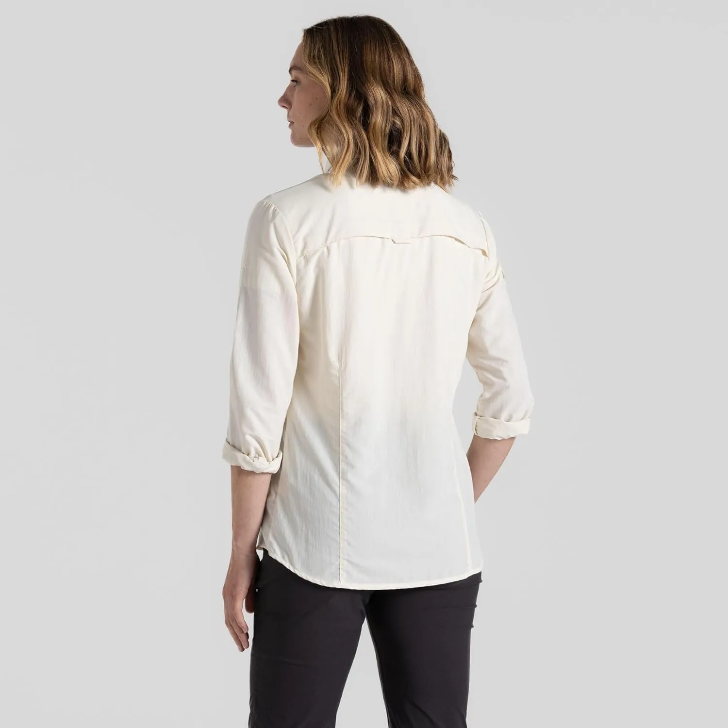 Craghoppers Womens Insect Shield Adventure Long Sleeve Shirt III for Travel, Hiking and Outdoors