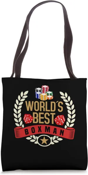 Craps Player Boxman Board Strategy Casino Craps Dealer Tote Bag