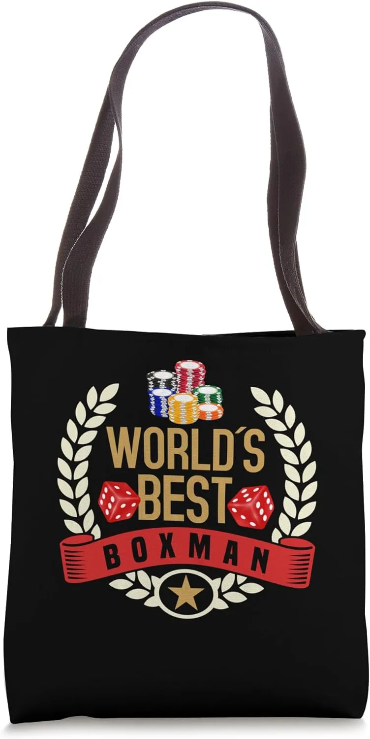 Craps Player Boxman Board Strategy Casino Craps Dealer Tote Bag