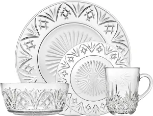Crystal Clear Dinnerware Set of 4