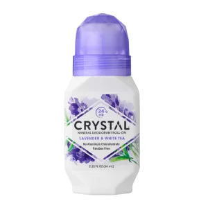 Crystal Mineral Deodorant Roll-On, Lavender & White Tea 2.25 oz (Pack of 12)