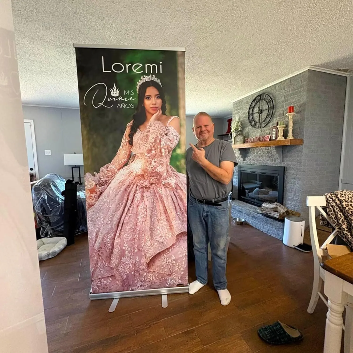 Custom Aluminum Retractable Banner (33" × 81"), Roll up Banners Personalized Pop up Banners Full Color Custom Signs with Stand and Portable Travel Case for Events, Trade Shows, Photo