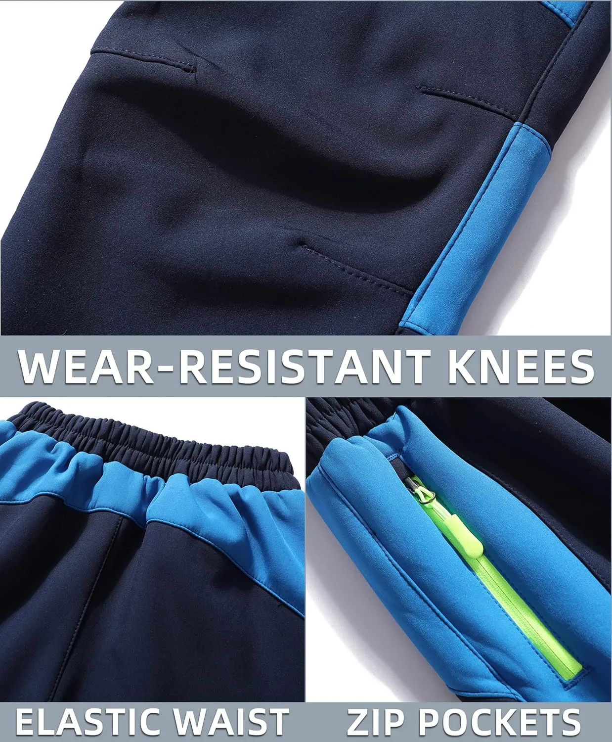 DAFENGEA Kids Snow Ski Pants Hiking Boys Girls Outdoor Waterproof Windproof Fleece Warm Snowboard Pants