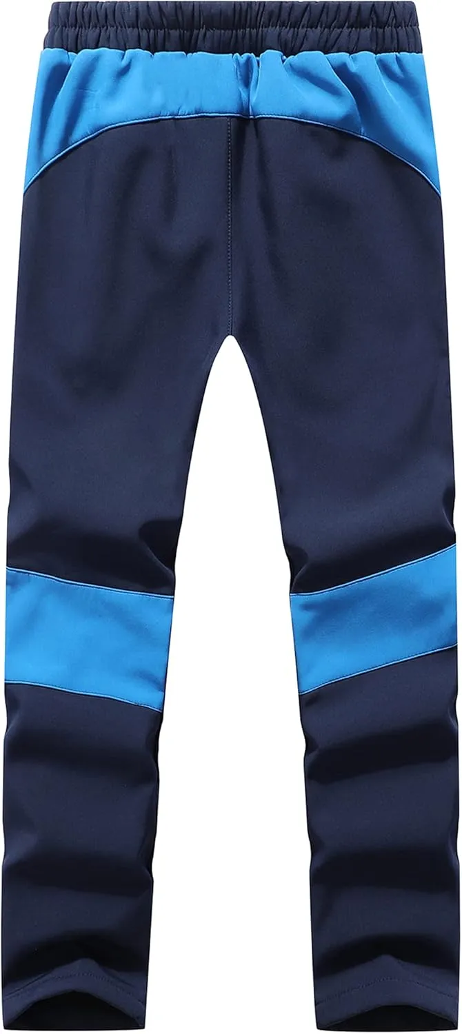 DAFENGEA Kids Snow Ski Pants Hiking Boys Girls Outdoor Waterproof Windproof Fleece Warm Snowboard Pants
