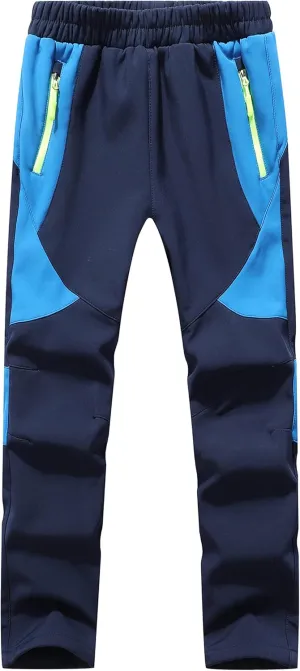 DAFENGEA Kids Snow Ski Pants Hiking Boys Girls Outdoor Waterproof Windproof Fleece Warm Snowboard Pants