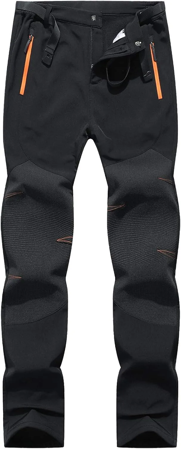 DAFENGEA Women's Snow Ski Pants Fleece Hiking Waterproof Windproof Softshell Outdoor Snowboard Pants
