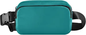 Dark Cyan Fanny Belt Bag Waist Packs Crossbody Bags Bum Bag for Running Hiking Travel Workout Adjustable Strap for Women Men