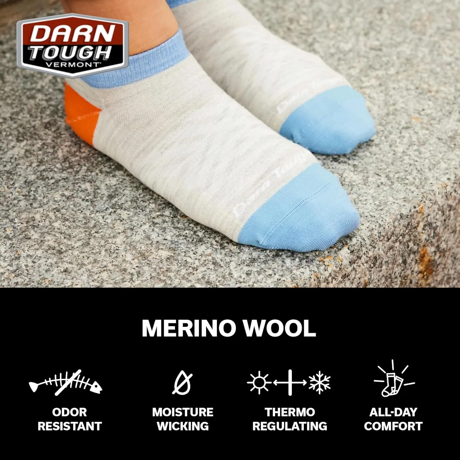 Darn Tough Women's Run No Show Tab Ultra-Lightweight Sock (Style 1043)