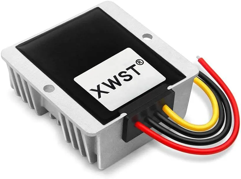DC 24V to DC 12V Step Down Reducer Regulator Buck Converter Output 30A 360W Power Converter Module for Auto Car Truck Vehicle Boat Solar System (30A)