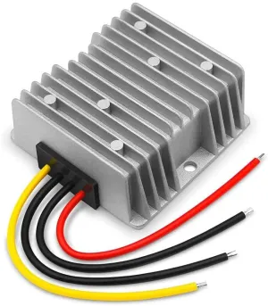 DC 24V to DC 12V Step Down Reducer Regulator Buck Converter Output 30A 360W Power Converter Module for Auto Car Truck Vehicle Boat Solar System (30A)