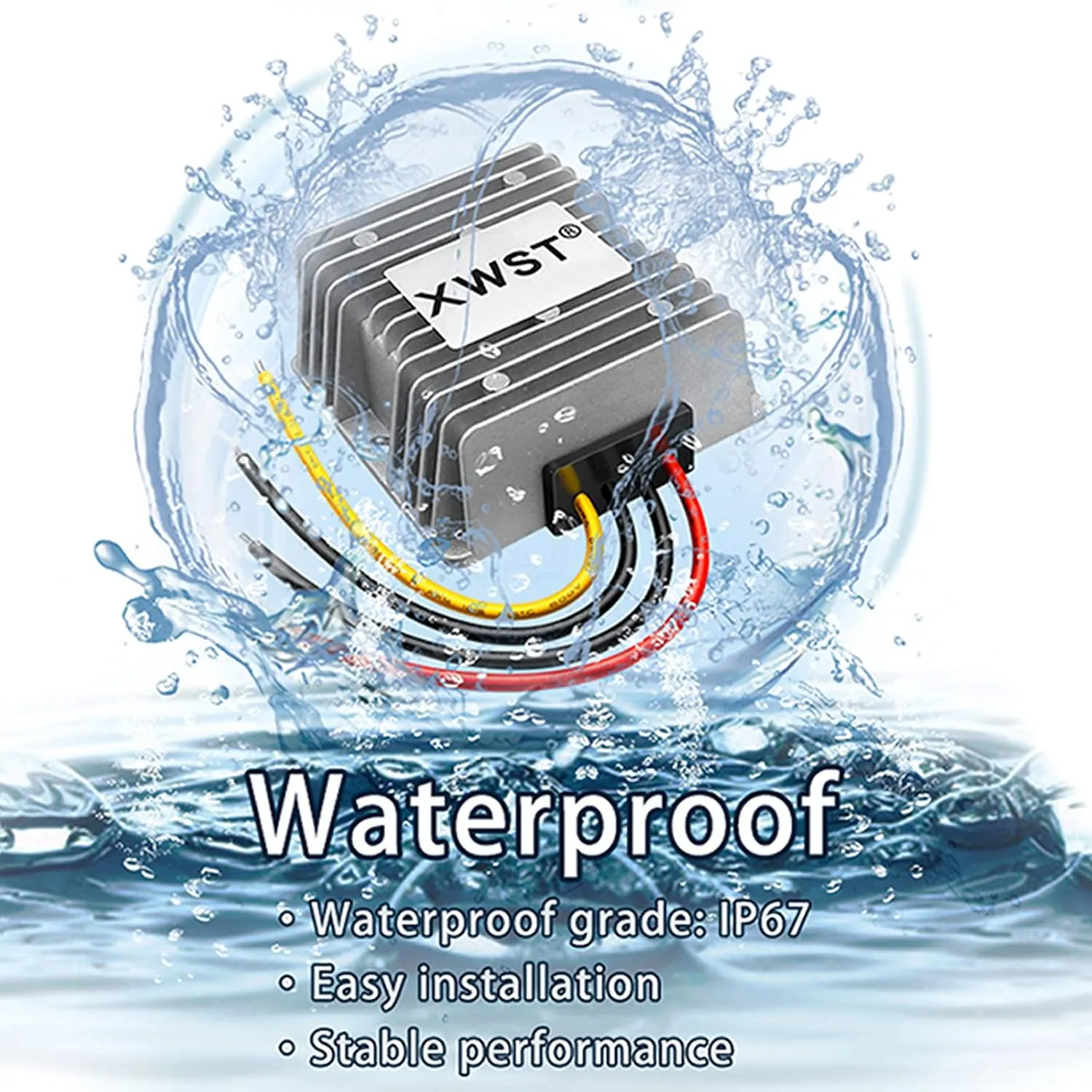 DC 48V 36V to DC 5V Step Down Voltage 5Volts Reducer Regulator Output 20A 100W Buck Converter Power Converter Module for Auto Car Truck Vehicle Boat Solar System (36V 48V-5V-20A)