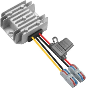 DC/DC 9-32V to 12V Buck Converter, 12V/24V to 60W Step Down Voltage Regulator 12V5A Output - Waterproof Power Module for RV Solar Systems, Marine Electronics, Off-Road Light Bars