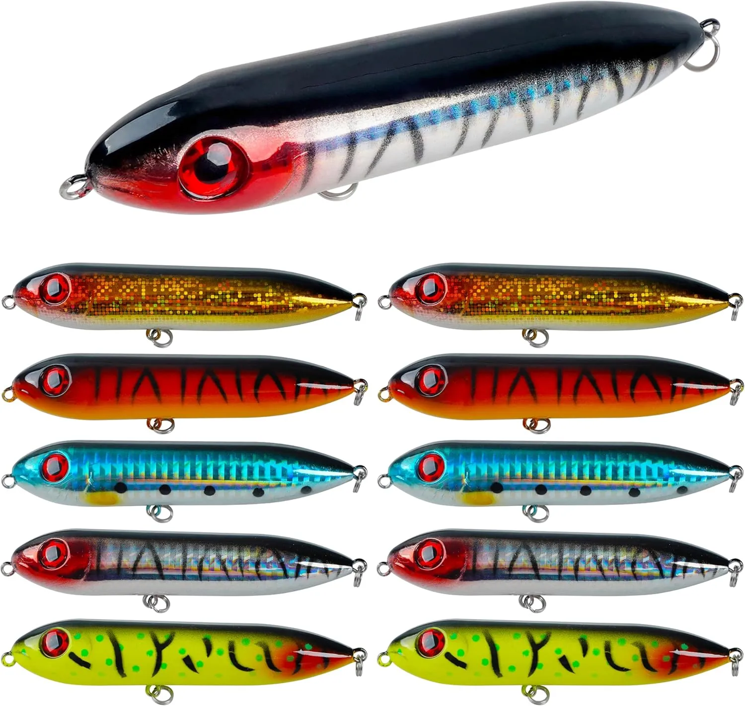 Demon Dragon Catfish Floats Rattling Line Float Lure Catfish Spook Rattle Santee Rig for Lake River Bank Catfishing Tackle, 5/10pcs