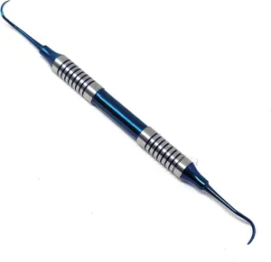 Dental Sickle Scalers Double Ended Probes Made of Stainless Steel Oral Hygiene Care Professional Tools Set, Medical Dental Veterinary Instruments (Blue Montana Jack)