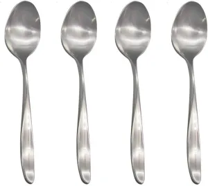 Design 2 / Design II 18/8 Stainless Steel Teaspoon (Set of Four)