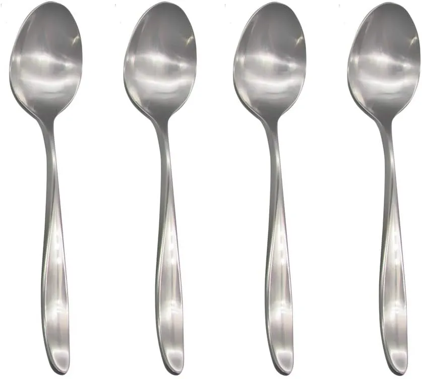 Design 2 / Design II 18/8 Stainless Steel Teaspoon (Set of Four)