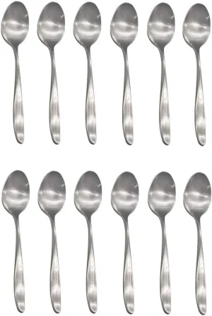 Design 2 / Design II 18/8 Stainless Steel Teaspoon (Set of Twelve)