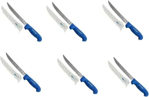 Dexter Outdoorsman Guy Line USA Box (6) 8"" Wide Filet Knives & Edge Guard GH138 24939, Large, Blue, 24939X6