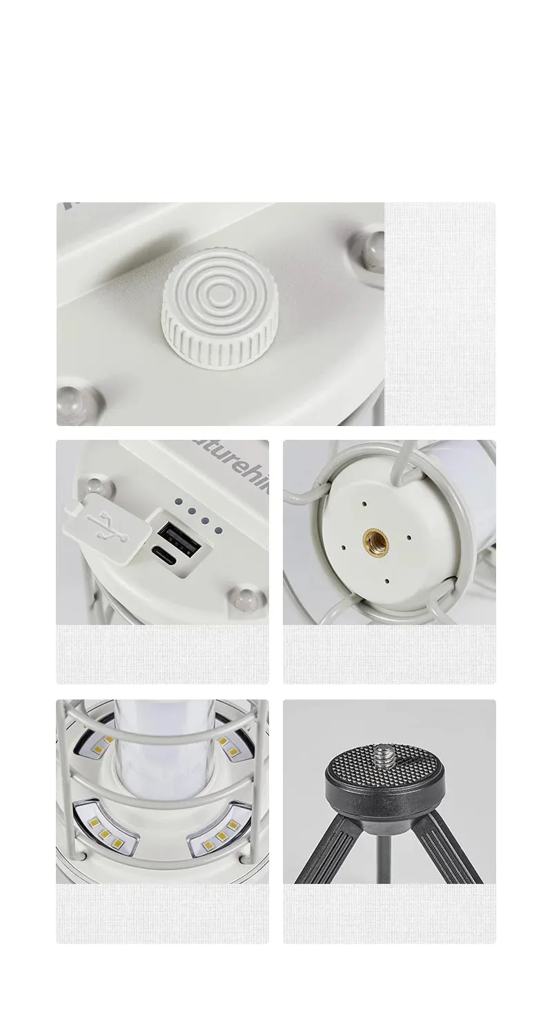 Dimmable Waterproof Camping Lamp with Built-In Power Bank