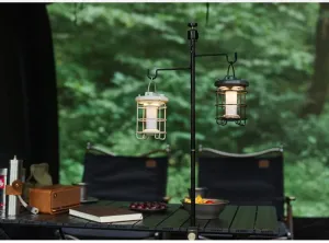 Dimmable Waterproof Camping Lamp with Built-In Power Bank