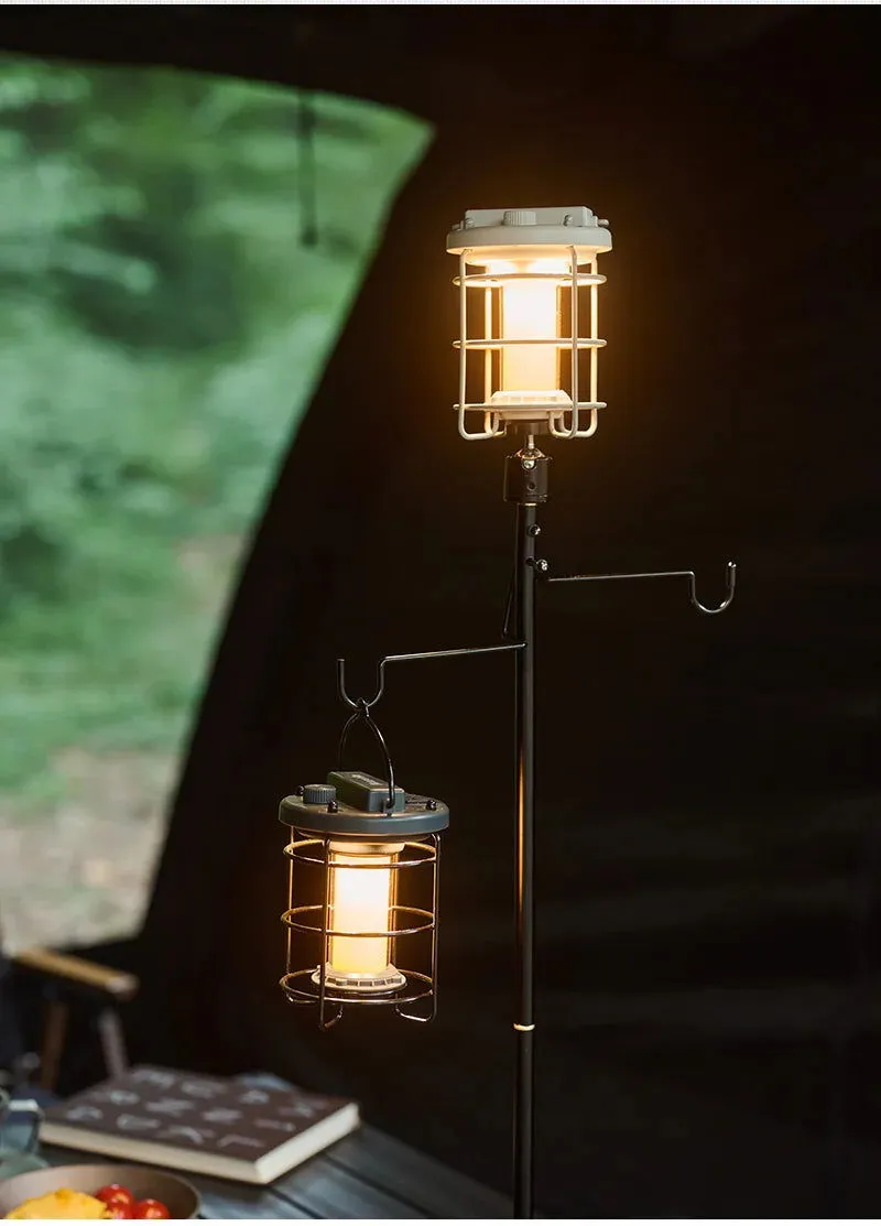 Dimmable Waterproof Camping Lamp with Built-In Power Bank
