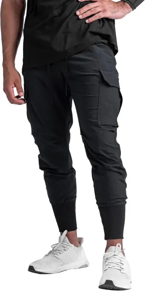 DIOTSR Mens Lightweight Joggers Pants, Cargo Athletic Sweatpants for Men, Slim Workout Pants with Pockets