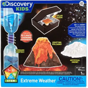 Discovery Extreme Weather STEM Science Kit, At-Home STEM Kits For Kids Age 12 And Up, Weather Experiment Kits for Young Scientists, DIY Volcano & Artificial Snow