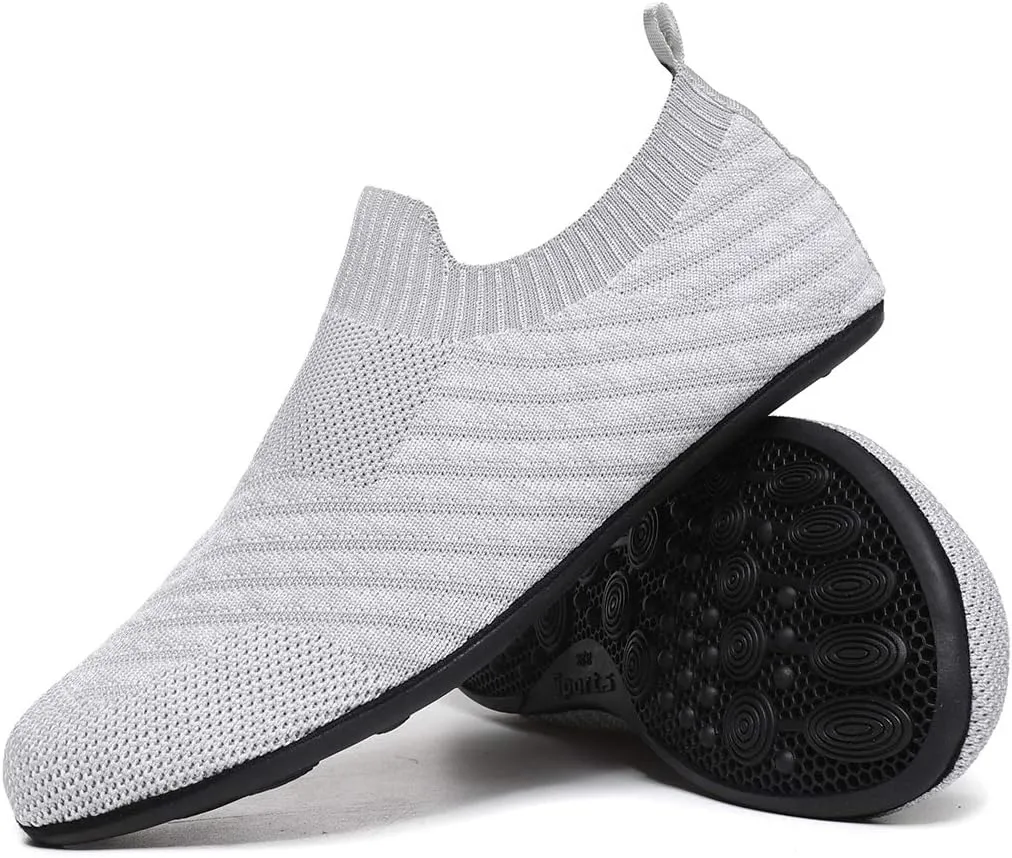 ditont Non-Slip Indoor House Slippers Lightweight Comfortable Grip House Home Shoes for Men Women