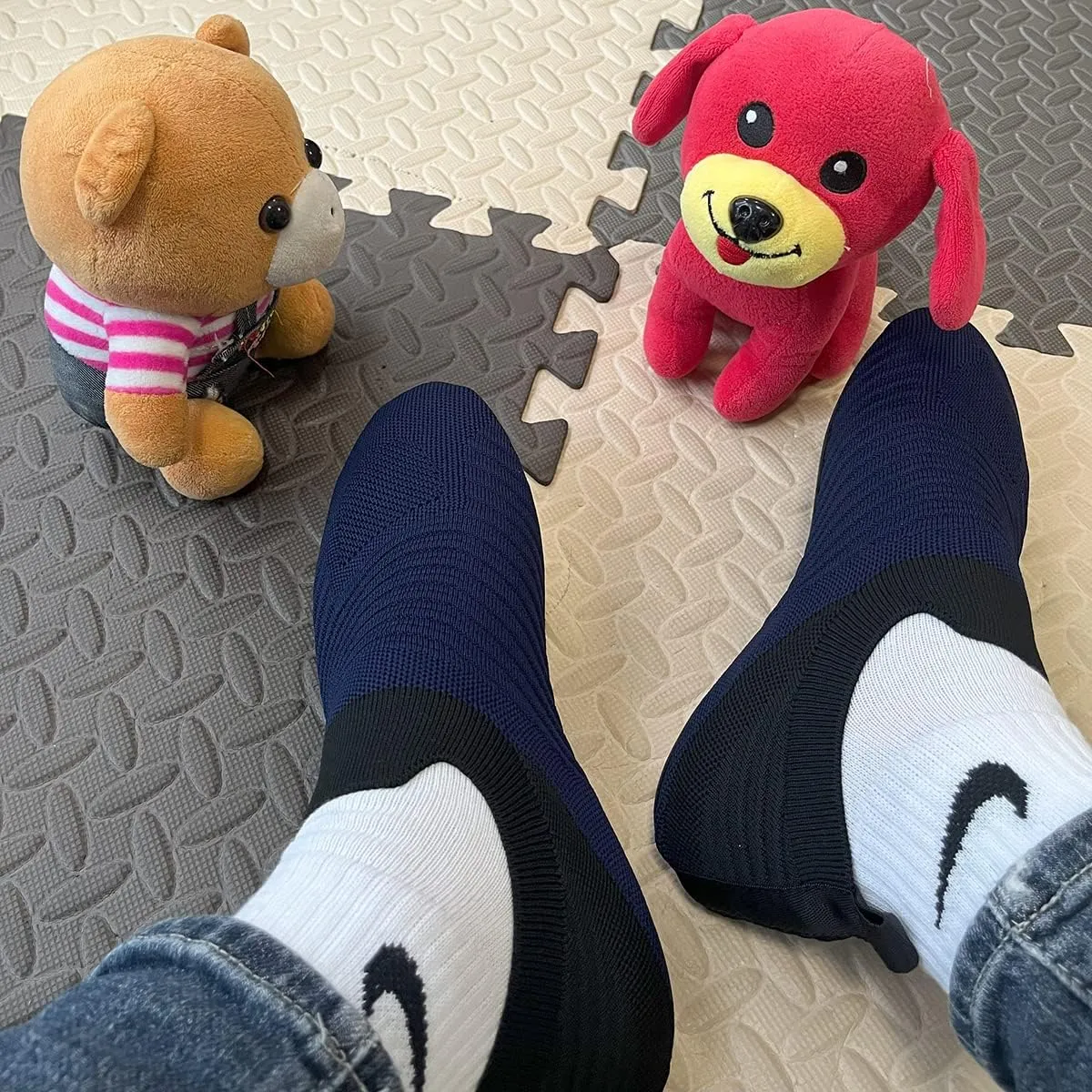 ditont Non-Slip Indoor House Slippers Lightweight Comfortable Grip House Home Shoes for Men Women