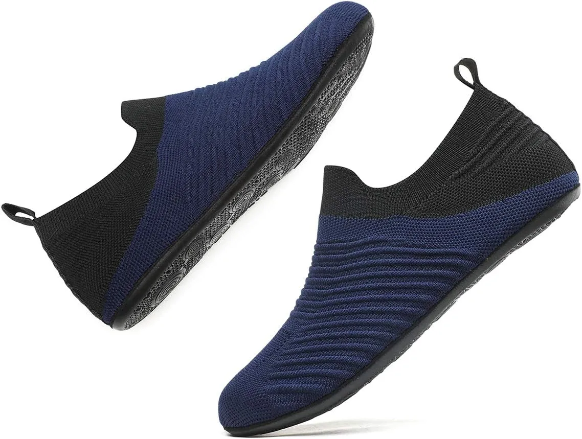 ditont Non-Slip Indoor House Slippers Lightweight Comfortable Grip House Home Shoes for Men Women