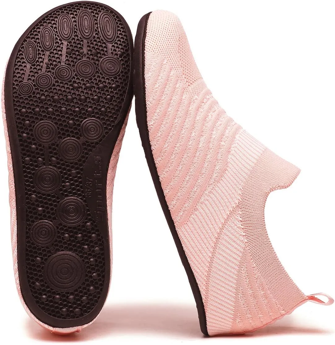 ditont Non-Slip Indoor House Slippers Lightweight Comfortable Grip House Home Shoes for Men Women
