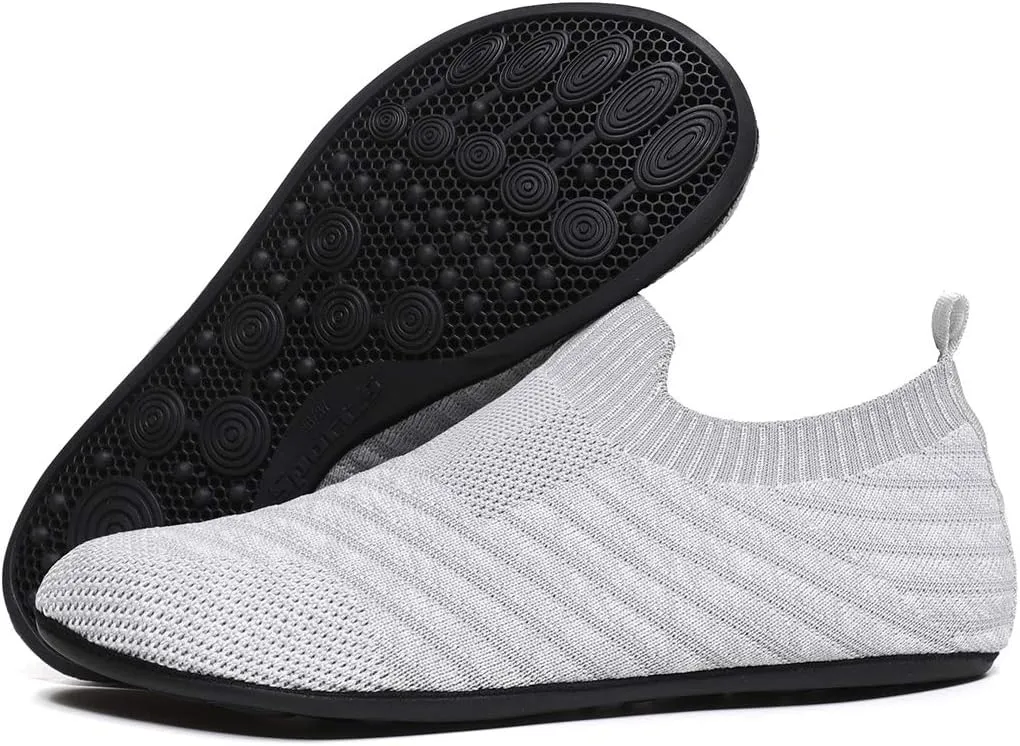 ditont Non-Slip Indoor House Slippers Lightweight Comfortable Grip House Home Shoes for Men Women