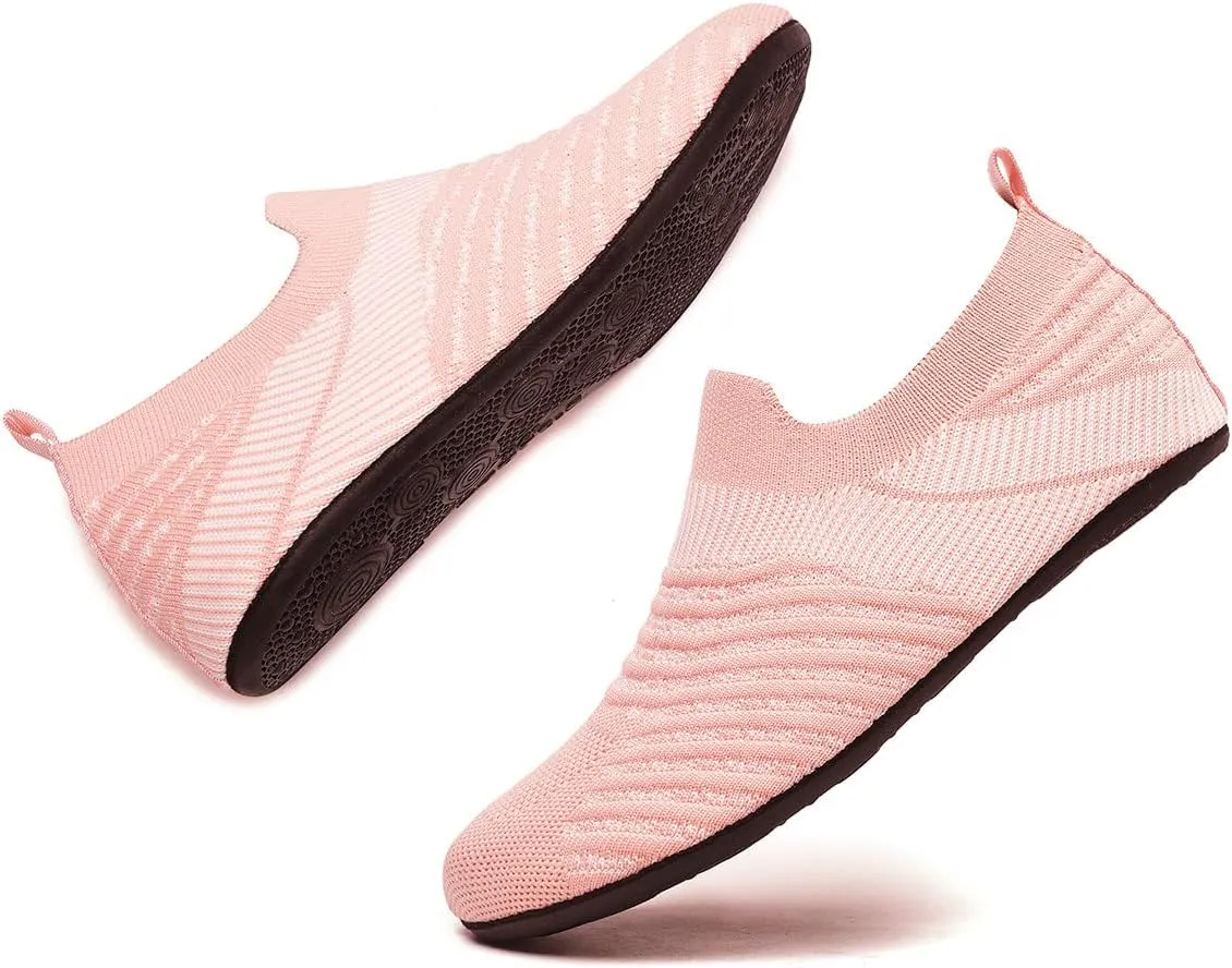 ditont Non-Slip Indoor House Slippers Lightweight Comfortable Grip House Home Shoes for Men Women