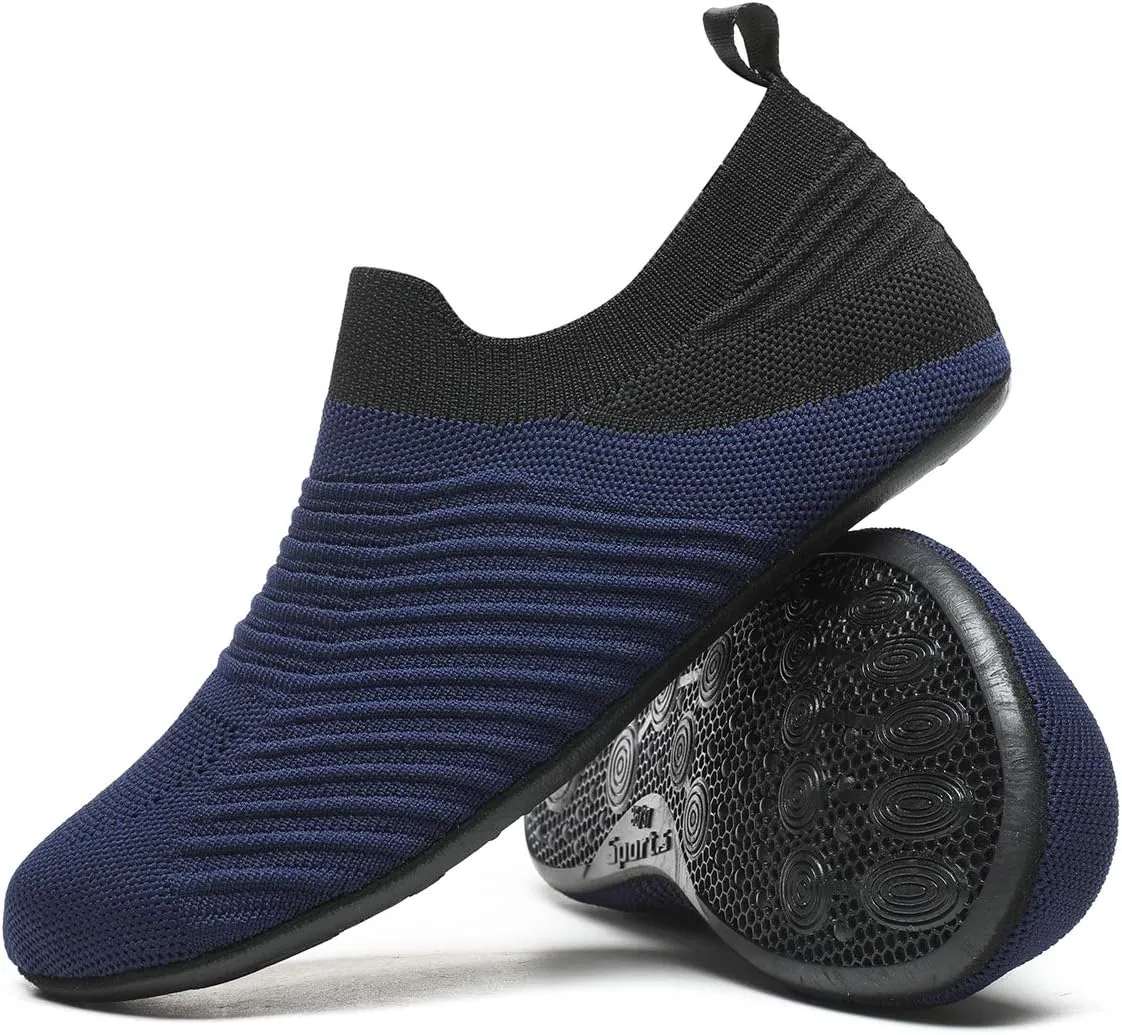 ditont Non-Slip Indoor House Slippers Lightweight Comfortable Grip House Home Shoes for Men Women