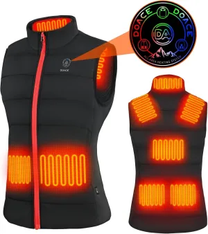 DOACE® Upgraded Heated Vest for Men and Women, Smart Electric Heating Vest, Lightweight Heated Jacket (Battery Not Included)
