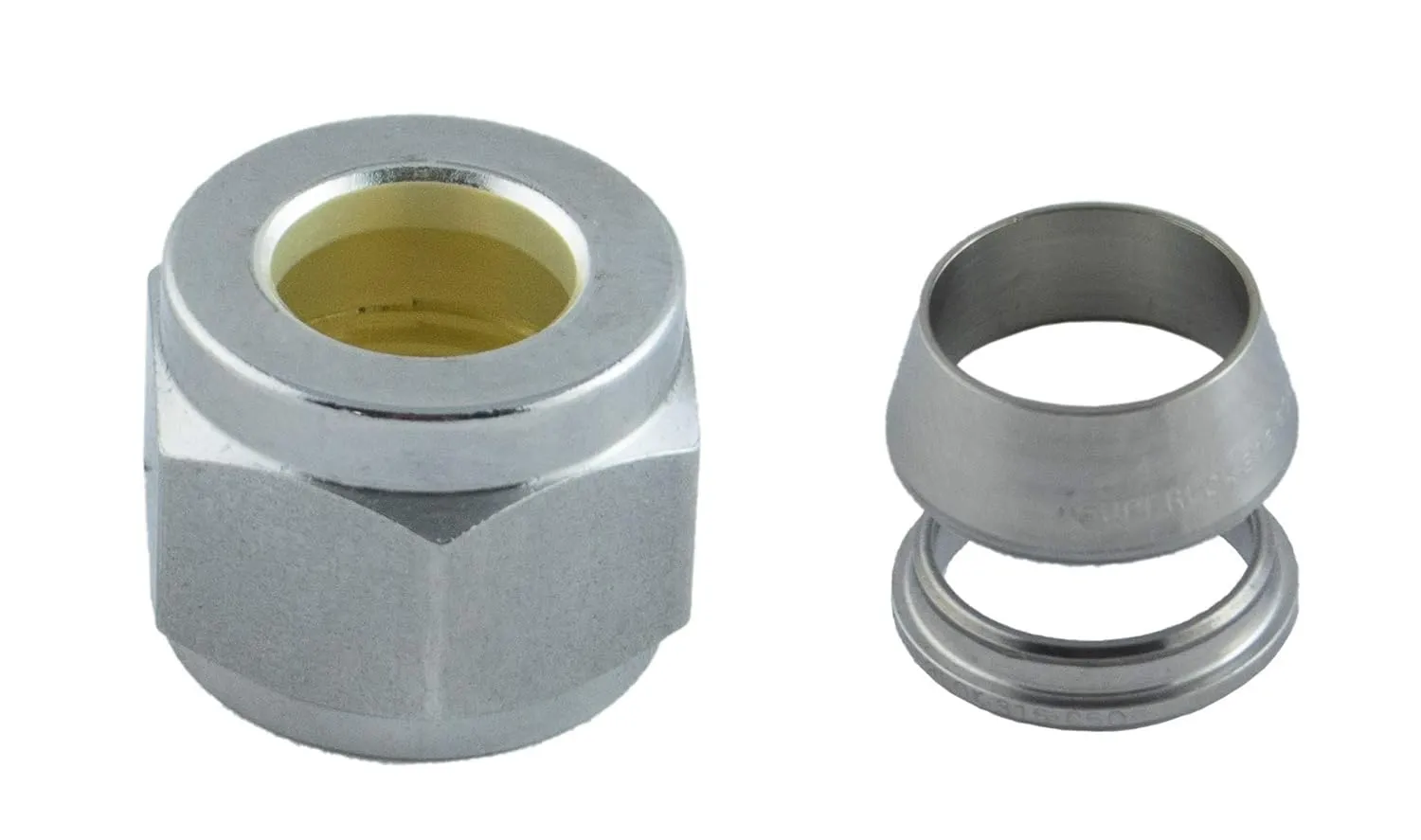 Double Ferrule & Nut Set - 1/2" - SFNS-8 - Pack of 10-316 SS
