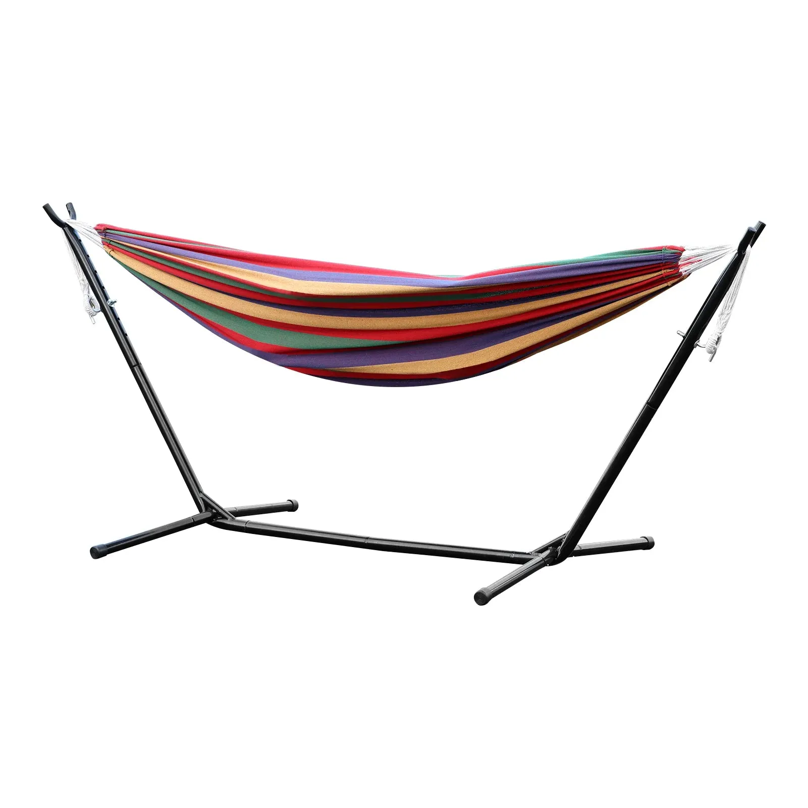 Double Hammock Stand for 2-Person – Heavy-Duty Steel Frame with Carry Bag, Indoor/Outdoor Use