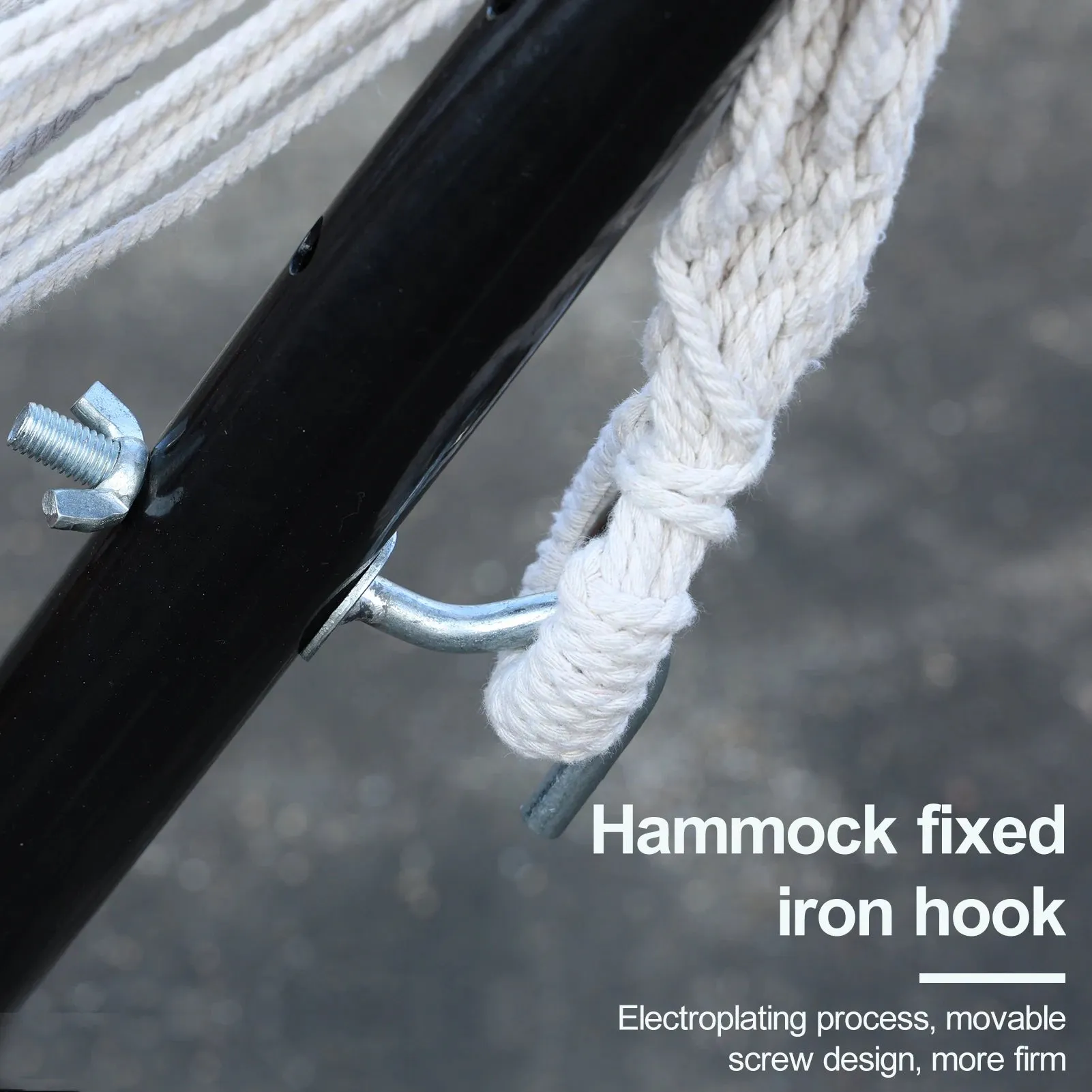 Double Hammock Stand for 2-Person – Heavy-Duty Steel Frame with Carry Bag, Indoor/Outdoor Use