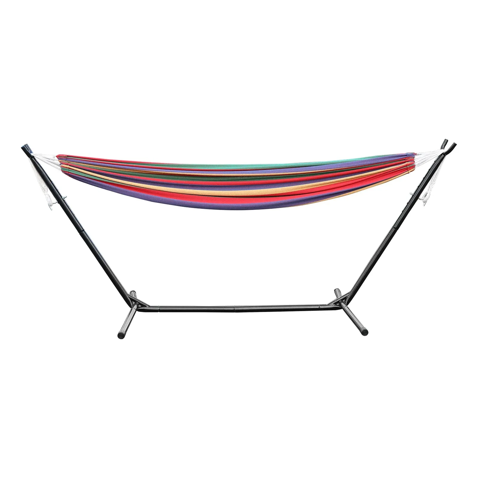Double Hammock Stand for 2-Person – Heavy-Duty Steel Frame with Carry Bag, Indoor/Outdoor Use