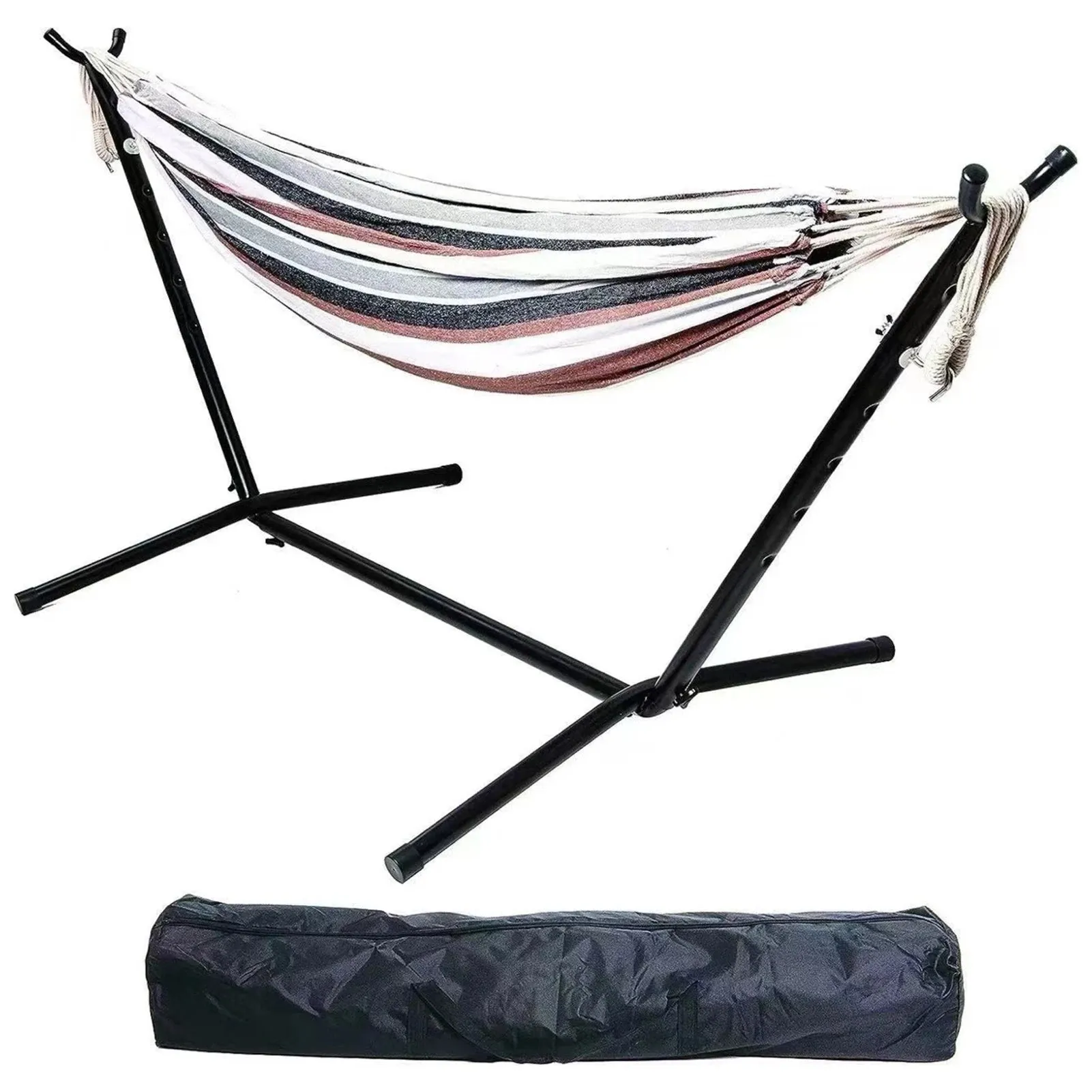 Double Hammock Stand for 2-Person – Heavy-Duty Steel Frame with Carry Bag, Indoor/Outdoor Use