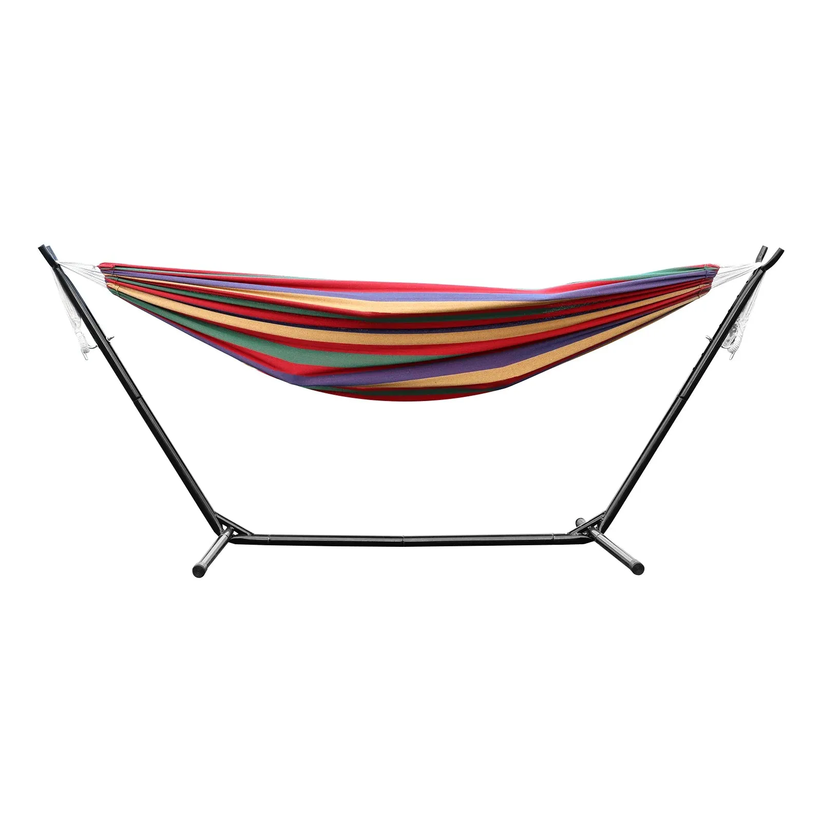 Double Hammock Stand for 2-Person – Heavy-Duty Steel Frame with Carry Bag, Indoor/Outdoor Use