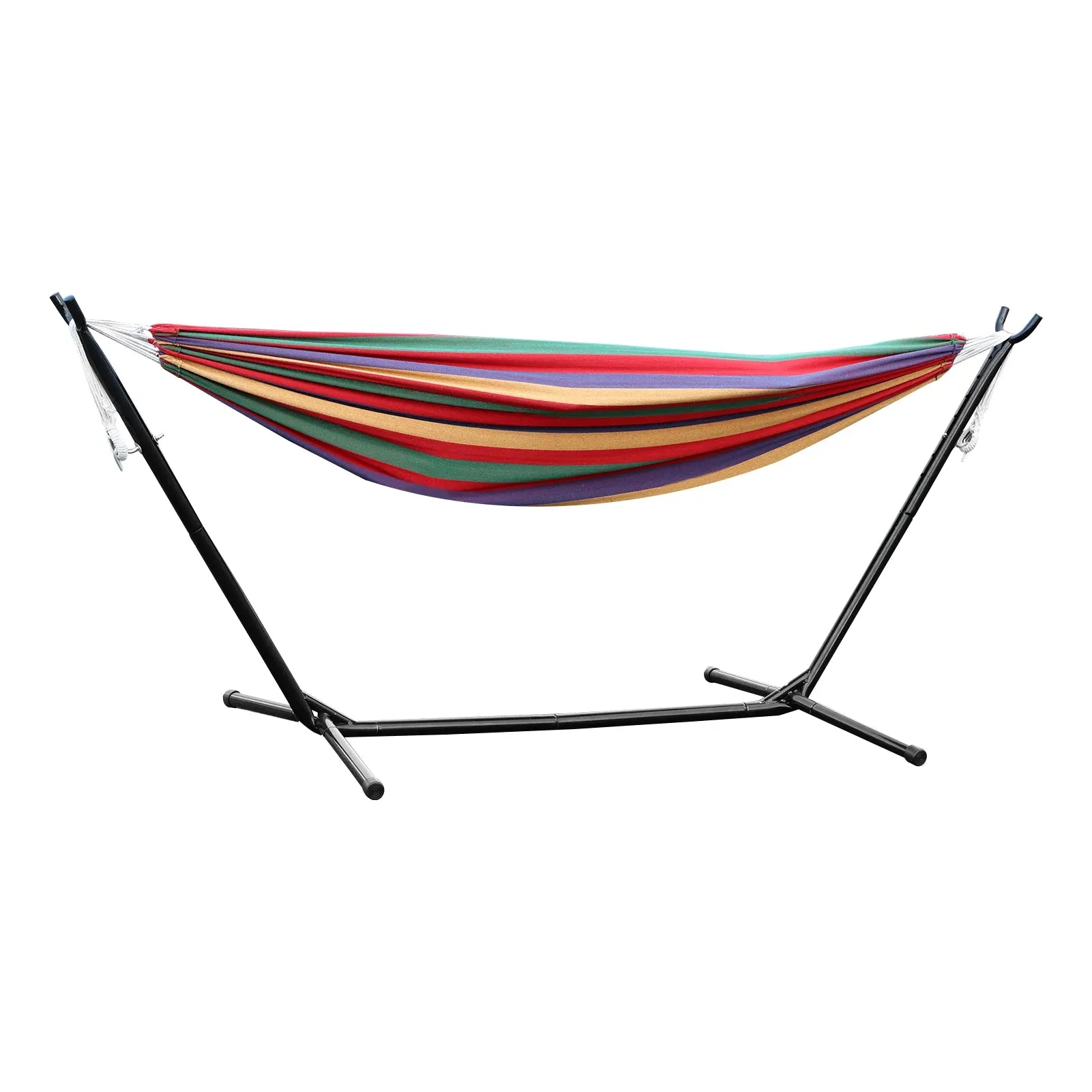 Double Hammock Stand for 2-Person – Heavy-Duty Steel Frame with Carry Bag, Indoor/Outdoor Use