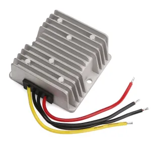 DROK® 120W 10A DC to DC Waterproof Club Car Voltage Reducer, 24-60V 36V 48V to 12V Buck Converter Step Down Voltage Converter, Golf Cart Power Module Voltage Regulator Transformer, Solar Panel DIY