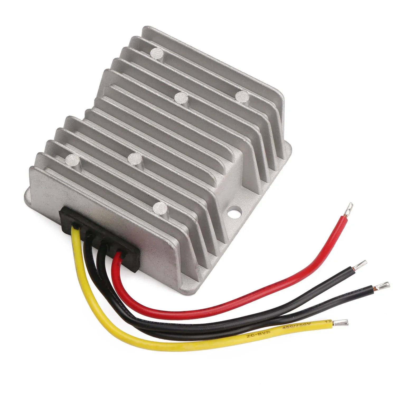 DROK® 120W 10A DC to DC Waterproof Club Car Voltage Reducer, 24-60V 36V 48V to 12V Buck Converter Step Down Voltage Converter, Golf Cart Power Module Voltage Regulator Transformer, Solar Panel DIY